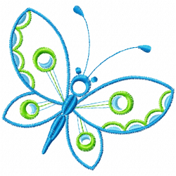 Butterfly Embroidery Design 4